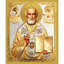 JC139-s Saint Nicholas Gold Foil Wooden Icon