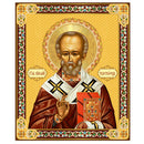 JC43-M St. Nicholas Gold Foil Wooden Icon