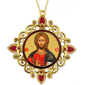 M37-29S Christ the Teacher Ornament - Red Box