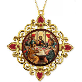 M37-62S Last Supper Ornament - Red Box