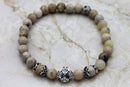 Semi precious Stone Prayer Bracelet