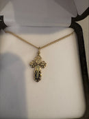 Gold Infant Baptismal cross C-73sgo