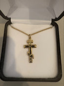 Gold St. Andrews cross C-12sgo