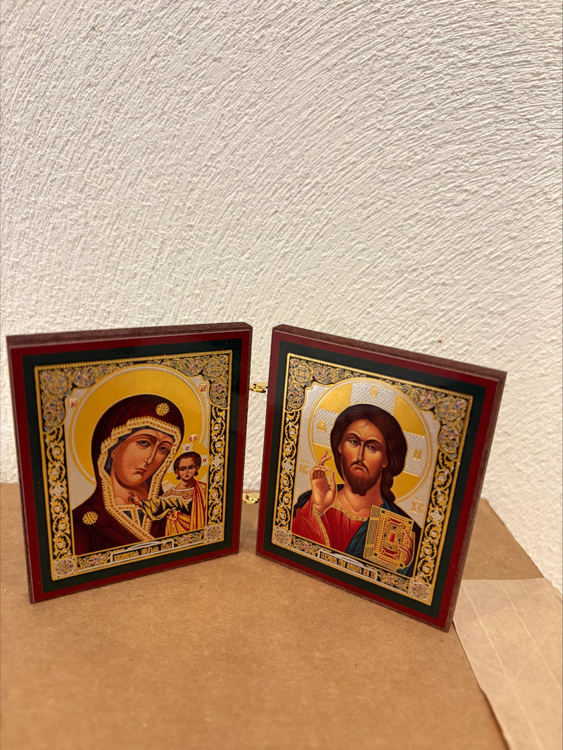 Diptych - Christ and Theotokos