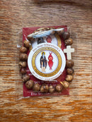 Wood beaded prayer bracelet "Light wood"