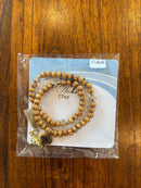 Handmade small 55 wooden bead prayer rope