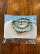 Handmade ceramic 55 bead prayer rope