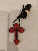 Wooden Cross Necklace (Handmade)