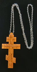 Wooden cross for priest -3 bar