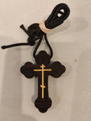 Wooden Cross Necklace (Handmade)