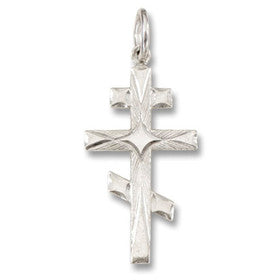 St. Andrew Cross Sterling Silver  [1 1/8 inch]