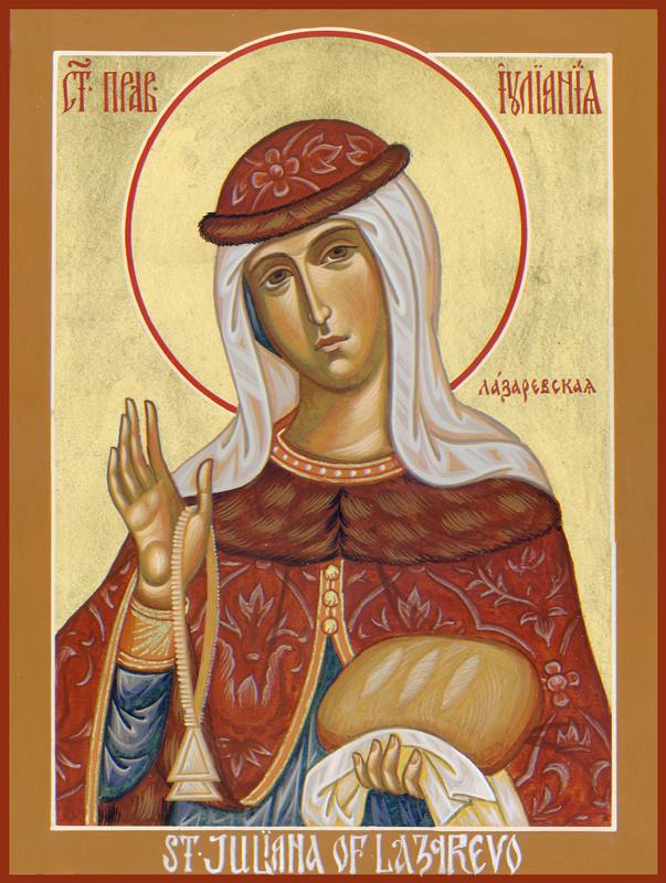 St Juliana of Lazarevo - icon957 - 6 inch