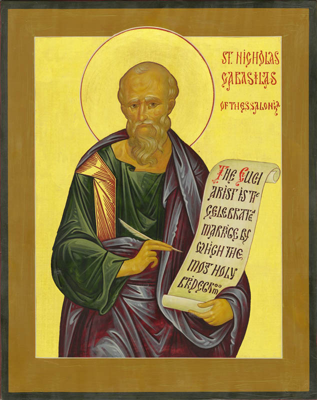 St Nicholas Cabasilas - icon464 - 6 inch
