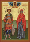 Sts George the Great-Martyr and Anna - icon905 - 6 inch