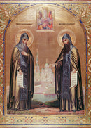 Sts Sergius and Herman of Valaam - icon513 - 6 inch