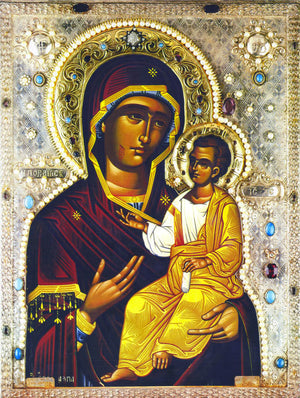 The Mother of God, "Montreal Iveron" - icon755 - 6 inch