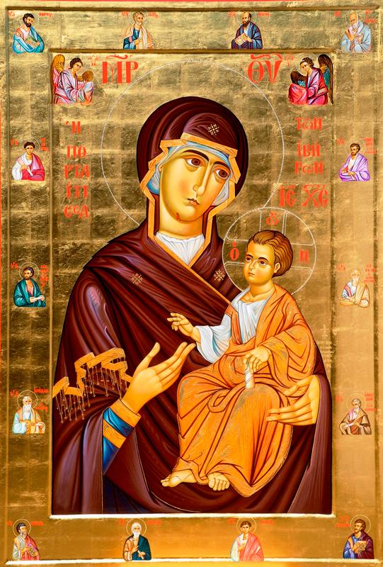 The Mother of God, "Portaitissa" - icon992 - 6 inch