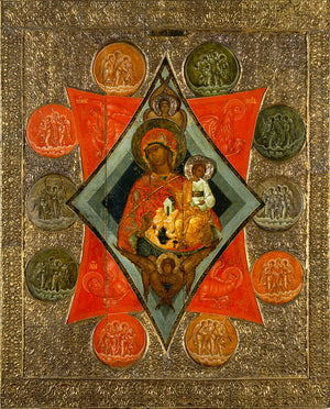 The Mother of God, "The Unburnt Bush" - icon378 - 6 inch