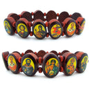 U27 Wooden Icon Bracelet from Ukraine