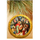 Ornament - Nativity with Angels Gold