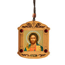 U521 Christ The Teacher Wooden Shrine - Christmas Tree Ornament