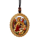 U554 Nativity of Christ Byzantine Icon Pendant