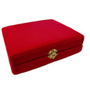 UD-2 Christ The Teacher and Virgin of Kazan in Red Faux Velvet Case