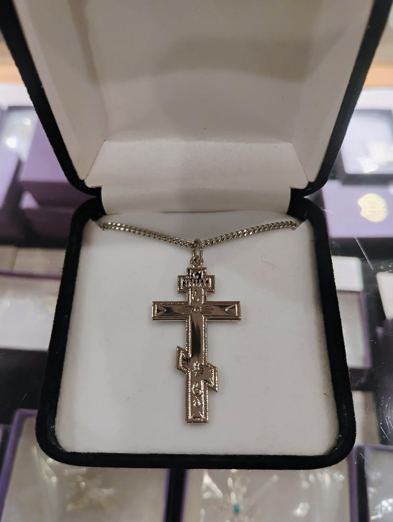 c-10as St. Andrew Cross (Large, silver)