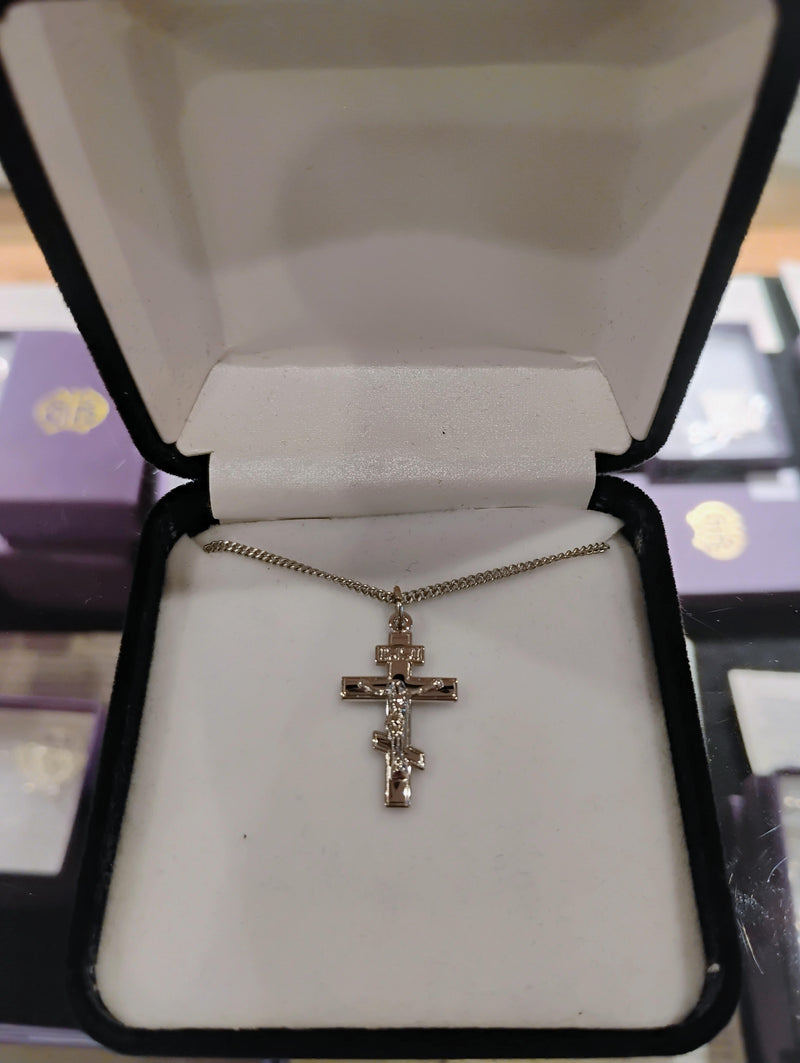 c-30s Cross with corpus (Small, silver)