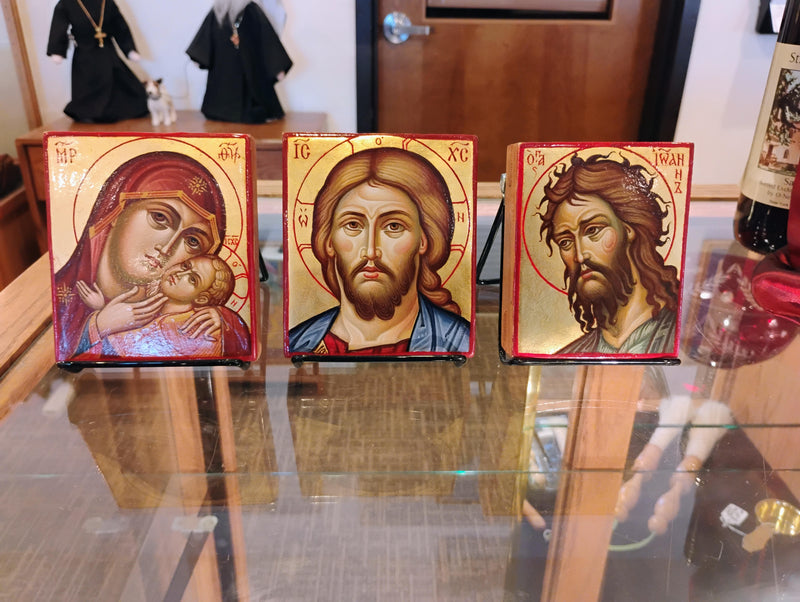 Hand-painted wooden icons