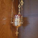 3" Brass Hanging Vigil Lamp