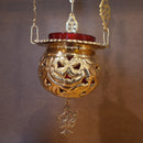 3" Brass Hanging Vigil Lamp