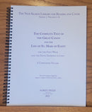 The Great Canon of St. Andrew of Crete (Texts) and the Life of St. Mary of Egypt (Analogian Size)