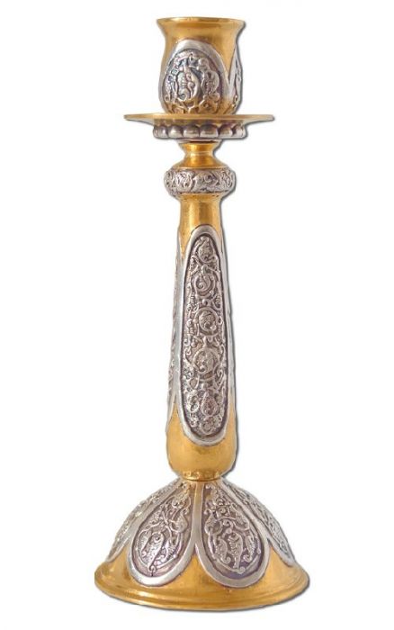 Gold-Plated Candleholder