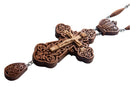 Wood Jeweled Pectoral Cross Award for Priest - Two tone