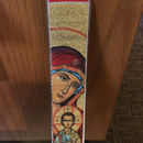 Bookmark Icon Fabric -Red Theotokos with Christ