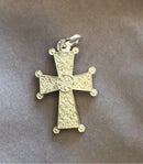 Floral Byzantine Cross - Sterling Silver