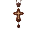 Wood Jeweled Pectoral Cross Award for Priest - Two tone
