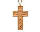 Wood Pectoral Cross for Priest - 1 Bar