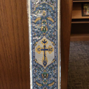 Bookmark Icon Fabric -Blue Cross