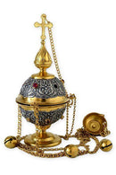 Gold & Silver Censer with Bells - Handmade